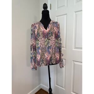 Ted Baker London Kaylahn Ditsy Woven Floral Pleated Blouse